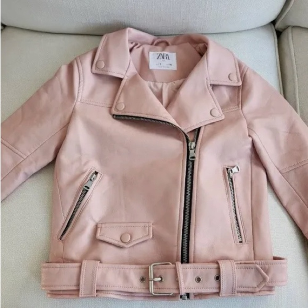 Teen girl  leather jacket